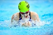 3 April 2023; Siofra McNamara of Celtic Waves competes in the Women 13 & Over 50 LC metre breaststroke heats during day three of the Swim Ireland Irish Open Swimming Championships at the National Aquatic Centre in Dublin. Photo by Piaras Ó Mídheach/Sportsfile