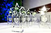 3 April 2023; Football team of the year awards on display before the 2023 Electric Ireland GAA HEC Rising Star Awards at the Castletroy Park Hotel in Limerick. Photo by Sam Barnes/Sportsfile