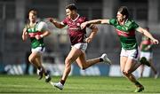 2 April 2023; Shane Walsh of Galway in action against Sam Callinan of Mayo during the Allianz Football League Division 1 Final match between Galway and Mayo at Croke Park in Dublin. Photo by Sam Barnes/Sportsfile