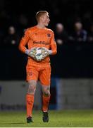 16 March 2023; Dundalk goalkeeper Nathan Shepperd during the SSE Airtricity Men's Premier Division match between Drogheda United and Dundalk at Weavers Park in Drogheda, Louth. Photo by Stephen McCarthy/Sportsfile