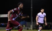 16 March 2023; Elicha Ahui of Drogheda United during the SSE Airtricity Men's Premier Division match between Drogheda United and Dundalk at Weavers Park in Drogheda, Louth. Photo by Stephen McCarthy/Sportsfile