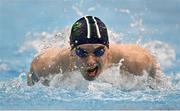 5 March 2023; Evan Bailey of New Ross, Wexford, competes in the Men's 13 and over 200m individual medley during day five of the Swim Ireland Irish Open Swimming Championships at the National Aquatic Centre in Dublin. Photo by Sam Barnes/Sportsfile