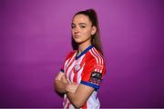 4 April 2023; Shauna Pearson poses for a portrait during a Treaty United squad portrait session at University Limerick in Limerick. Photo by Eóin Noonan/Sportsfile