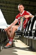 5 April 2023; Brian Hurley of Cork poses for a portrait at the launch of the Munster GAA Championship at Pairc Ui Chaoimh in Cork. Photo by Eóin Noonan/Sportsfile