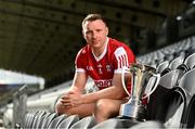 5 April 2023; Brian Hurley of Cork poses for a portrait at the launch of the Munster GAA Championship at Pairc Ui Chaoimh in Cork. Photo by Eóin Noonan/Sportsfile