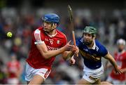 5 April 2023; Colin Walsh of Cork in action against Robert Doyle of Tipperary during the oneills.com Munster GAA Hurling U20 Championship Round 3 match between Cork and Tipperary at Páirc Uí Chaoimh in Cork. Photo by Stephen Marken/Sportsfile