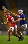 5 April 2023; William Buckley of Cork in action against Cathal Quinn of Tipperary during the oneills.com Munster GAA Hurling U20 Championship Round 3 match between Cork and Tipperary at Páirc Uí Chaoimh in Cork. Photo by Eóin Noonan/Sportsfile