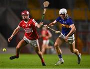 5 April 2023; William Buckley of Cork in action against Cathal Quinn of Tipperary during the oneills.com Munster GAA Hurling U20 Championship Round 3 match between Cork and Tipperary at Páirc Uí Chaoimh in Cork. Photo by Eóin Noonan/Sportsfile
