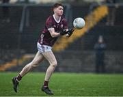 4 March 2023; Patrick Egan of Galway during the EirGrid Connacht GAA Football U20 Championship semi-final match between Galway and Leitrim at St Jarlath's Park in Tuam, Galway. Photo by Sam Barnes/Sportsfile