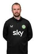 5 April 2023; Video analyst Andrew Holt poses for a portrait during a Republic of Ireland Women squad portrait session at the AC Hotel in Austin, Texas, USA. Photo by Stephen McCarthy/Sportsfile
