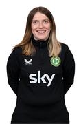 5 April 2023; Kit and equipment manager Orla Haran poses for a portrait during a Republic of Ireland Women squad portrait session at the AC Hotel in Austin, Texas, USA. Photo by Stephen McCarthy/Sportsfile