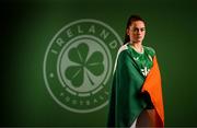 5 April 2023; Alannah McEvoy poses for a portrait during a Republic of Ireland Women squad portrait session at the AC Hotel in Austin, Texas, USA. Photo by Stephen McCarthy/Sportsfile