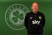 5 April 2023; Goalkeeper coach Jan Willem van Ede poses for a portrait during a Republic of Ireland women squad portrait session at the AC Hotel in Austin, Texas, USA. Photo by Stephen McCarthy/Sportsfile