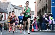6 April 2023; Cathal McCarron of Donadea Running AC, Kildare, competes in the Peugeot Race Series - Streets of Kilkenny 2023 in Kilkenny. Photo by Sam Barnes/Sportsfile