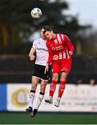 7 April 2023; Fabrice Hartmann of Sligo Rovers in action against Darragh Leahy of Dundalk during the SSE Airtricity Men's Premier Division match between Dundalk and Sligo Rovers at Oriel Park in Dundalk, Louth. Photo by Ben McShane/Sportsfile