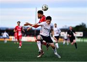 7 April 2023; Ryan O'Kane of Dundalk in action against Frank Liivak of Sligo Rovers during the SSE Airtricity Men's Premier Division match between Dundalk and Sligo Rovers at Oriel Park in Dundalk, Louth. Photo by Ben McShane/Sportsfile