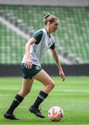 7 April 2023; Sinead Farrelly during a Republic of Ireland women training session at Q2 Stadium in Austin, Texas, USA. Photo by Stephen McCarthy/Sportsfile