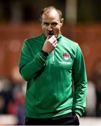 7 April 2023; Cork City manager Colin Healy after his side's defeat in the SSE Airtricity Men's Premier Division match between St Patrick's Athletic and Cork City at Richmond Park in Dublin. Photo by Michael P Ryan/Sportsfile