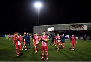 7 April 2023; Sligo Rovers players after the SSE Airtricity Men's Premier Division match between Dundalk and Sligo Rovers at Oriel Park in Dundalk, Louth. Photo by Ben McShane/Sportsfile