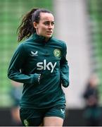 7 April 2023; Roma McLaughlin during a Republic of Ireland women training session at Q2 Stadium in Austin, Texas, USA. Photo by Stephen McCarthy/Sportsfile