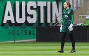 7 April 2023; Goalkeeper Megan Walsh during a Republic of Ireland women training session at Q2 Stadium in Austin, Texas, USA. Photo by Stephen McCarthy/Sportsfile