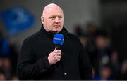 7 April 2023; RTE analyst Bernard Jackman during the Heineken Champions Cup quarter-final match between Leinster and Leicester Tigers at the Aviva Stadium in Dublin. Photo by Ramsey Cardy/Sportsfile