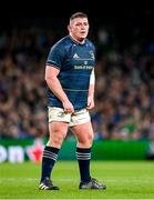 7 April 2023; Tadhg Furlong of Leinster during the Heineken Champions Cup quarter-final match between Leinster and Leicester Tigers at the Aviva Stadium in Dublin. Photo by Ramsey Cardy/Sportsfile