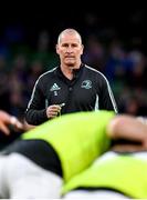 7 April 2023; Leinster senior coach Stuart Lancaster during the Heineken Champions Cup quarter-final match between Leinster and Leicester Tigers at the Aviva Stadium in Dublin. Photo by Harry Murphy/Sportsfile