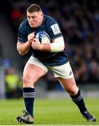 7 April 2023; Tadhg Furlong of Leinster during the Heineken Champions Cup quarter-final match between Leinster and Leicester Tigers at the Aviva Stadium in Dublin. Photo by Ramsey Cardy/Sportsfile