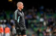 7 April 2023; Leinster senior coach Stuart Lancaster before the Heineken Champions Cup quarter-final match between Leinster and Leicester Tigers at the Aviva Stadium in Dublin. Photo by Ramsey Cardy/Sportsfile
