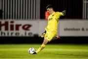 7 April 2023; Cork City goalkeeper Jimmy Corcoran during the SSE Airtricity Men's Premier Division match between St Patrick's Athletic and Cork City at Richmond Park in Dublin. Photo by Michael P Ryan/Sportsfile