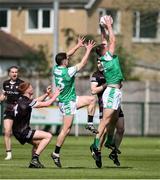 8 April 2023; James Gallagher of London wins possession of the ball during the Connacht GAA Football Senior Championship Quarter-Final match between London and Sligo at McGovern Park in Ruislip, London. Photo by Matt Impey/Sportsfile