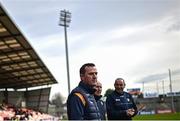 8 April 2023; Antrim manager Andy McEntee before the Ulster GAA Football Senior Championship preliminary round match between Armagh and Antrim at Box-It Athletic Grounds in Armagh. Photo by Ramsey Cardy/Sportsfile