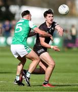 8 April 2023; Patrick O'Connor of Sligo in action against Eoin Walsh of London during the Connacht GAA Football Senior Championship Quarter-Final match between London and Sligo at McGovern Park in Ruislip, London. Photo by Matt Impey/Sportsfile