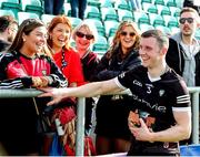 8 April 2023; Eddie McGuinness of Sligo with supporters after the Connacht GAA Football Senior Championship Quarter-Final match between London and Sligo at McGovern Park in Ruislip, London. Photo by Matt Impey/Sportsfile