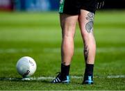 8 April 2023; A detailed view of tattoos on London goalkeeper Noel Maher during the Connacht GAA Football Senior Championship Quarter-Final match between London and Sligo at McGovern Park in Ruislip, London. Photo by Matt Impey/Sportsfile