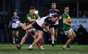 8 April 2023; Gavin O'Brien of New York in action against Shane Quinn of Leitrim during the Connacht GAA Football Senior Championship quarter-final match between New York and Leitrim at Gaelic Park in New York, USA. Photo by David Fitzgerald/Sportsfile