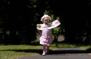 16 June 2004; Catherina McKiernan's daughter Deirbhile, age two and a half, at the launch of this years adidas Race Series. Catherina will be defending her title in the first race - the Irish Runner Challenge - on the 4th July in the Phoenix Park, Dublin. Picture credit; Brendan Moran / SPORTSFILE