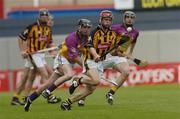 13 June 2004; Tommy Walsh, Kilkenny, in action against Tomas Mahon, Wexford. Guinness Leinster Senior Hurling Championship Semi-Final, Kilkenny v Wexford, Croke Park, Dublin. Picture credit; Brian Lawless / SPORTSFILE
