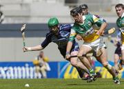 20 June 2004; Rory Hanniffy, Offaly, in action against Kevin Ryan, Dublin. Guinness Leinster Senior Hurling Championship Semi-Final,  Dublin v Offaly, Croke Park, Dublin. Picture credit; Brian Lawless / SPORTSFILE