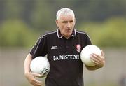 12 June 2004; Mickey Moran, Derry manager. Bank of Ireland Football Championship Qualifier, Round 1, Wicklow v Derry, County Grounds, Aughrim, Co. Wicklow. Picture credit; David Maher / SPORTSFILE