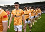 8 April 2023; Conor Stewart of Antrim before the Ulster GAA Football Senior Championship preliminary round match between Armagh and Antrim at Box-It Athletic Grounds in Armagh. Photo by Ramsey Cardy/Sportsfile