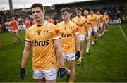 8 April 2023; James McAuley of Antrim before the Ulster GAA Football Senior Championship preliminary round match between Armagh and Antrim at Box-It Athletic Grounds in Armagh. Photo by Ramsey Cardy/Sportsfile