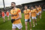8 April 2023; Colm McLarnon of Antrim before the Ulster GAA Football Senior Championship preliminary round match between Armagh and Antrim at Box-It Athletic Grounds in Armagh. Photo by Ramsey Cardy/Sportsfile