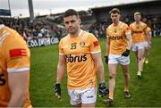 8 April 2023; Patrick McBride of Antrim before the Ulster GAA Football Senior Championship preliminary round match between Armagh and Antrim at Box-It Athletic Grounds in Armagh. Photo by Ramsey Cardy/Sportsfile