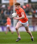 8 April 2023; Conor Turbitt of Armagh during the Ulster GAA Football Senior Championship preliminary round match between Armagh and Antrim at Box-It Athletic Grounds in Armagh. Photo by Ramsey Cardy/Sportsfile