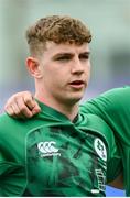 8 April 2023; Paddy Taylor of Ireland before the U18 Six Nations Festival match between Ireland and Scotland at Energia Park in Dublin. Photo by Harry Murphy/Sportsfile