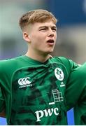 8 April 2023; Ciaran Mangan of Ireland before the U18 Six Nations Festival match between Ireland and Scotland at Energia Park in Dublin. Photo by Harry Murphy/Sportsfile