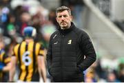 9 April 2023; Kilkenny manager Derek Lyng before the Allianz Hurling League Final match between Kilkenny and Limerick at Páirc Ui Chaoimh in Cork. Photo by Eóin Noonan/Sportsfile