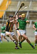 9 April 2023; Cathal O'Neill of Limerick in action against David Blanchfield of Kilkenny during the Allianz Hurling League Final match between Kilkenny and Limerick at Páirc Ui Chaoimh in Cork. Photo by Eóin Noonan/Sportsfile